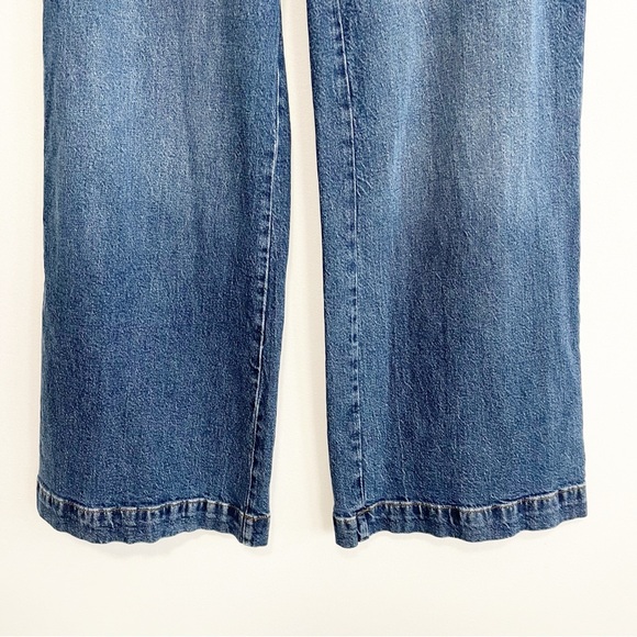 Good American Good Waist PALAZZO Patch Pocket Trouser Jeans Size 31 - Picture 5 of 10